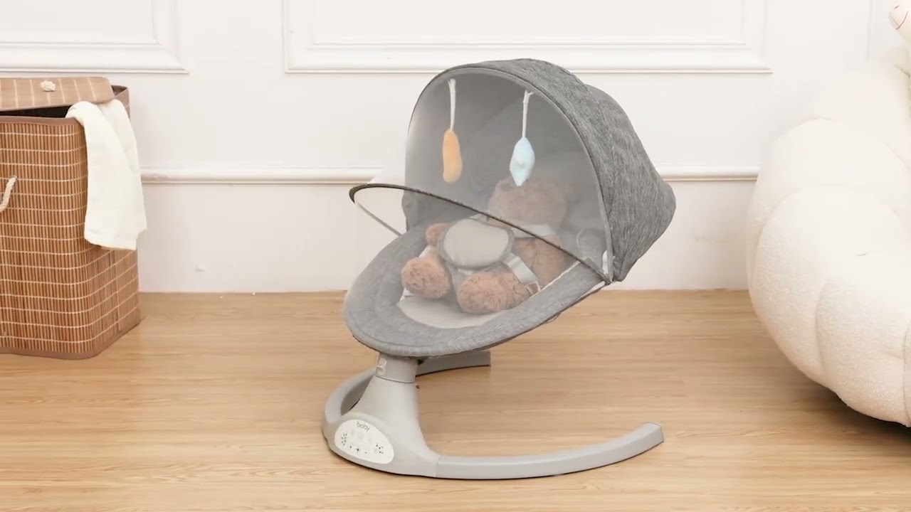 Electric Baby Swing Chair with Bluetooth Music and Remote Control