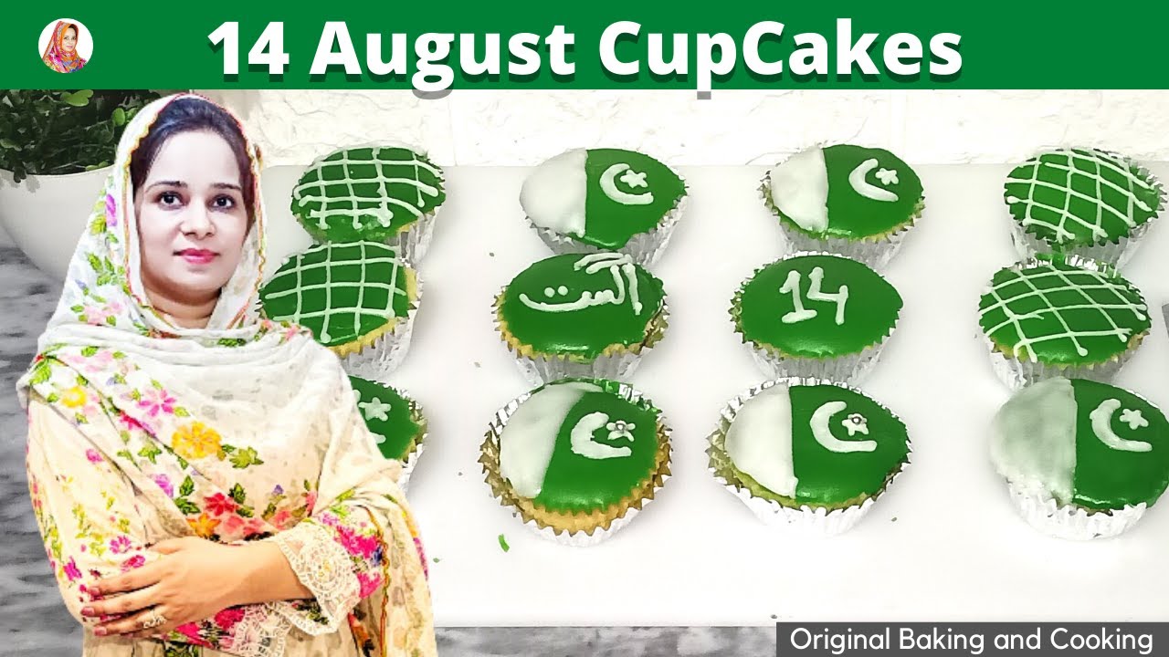 Vanilla Cupcakes Recipe Independence Day 14 August Theme By || Original Baking and Cooking