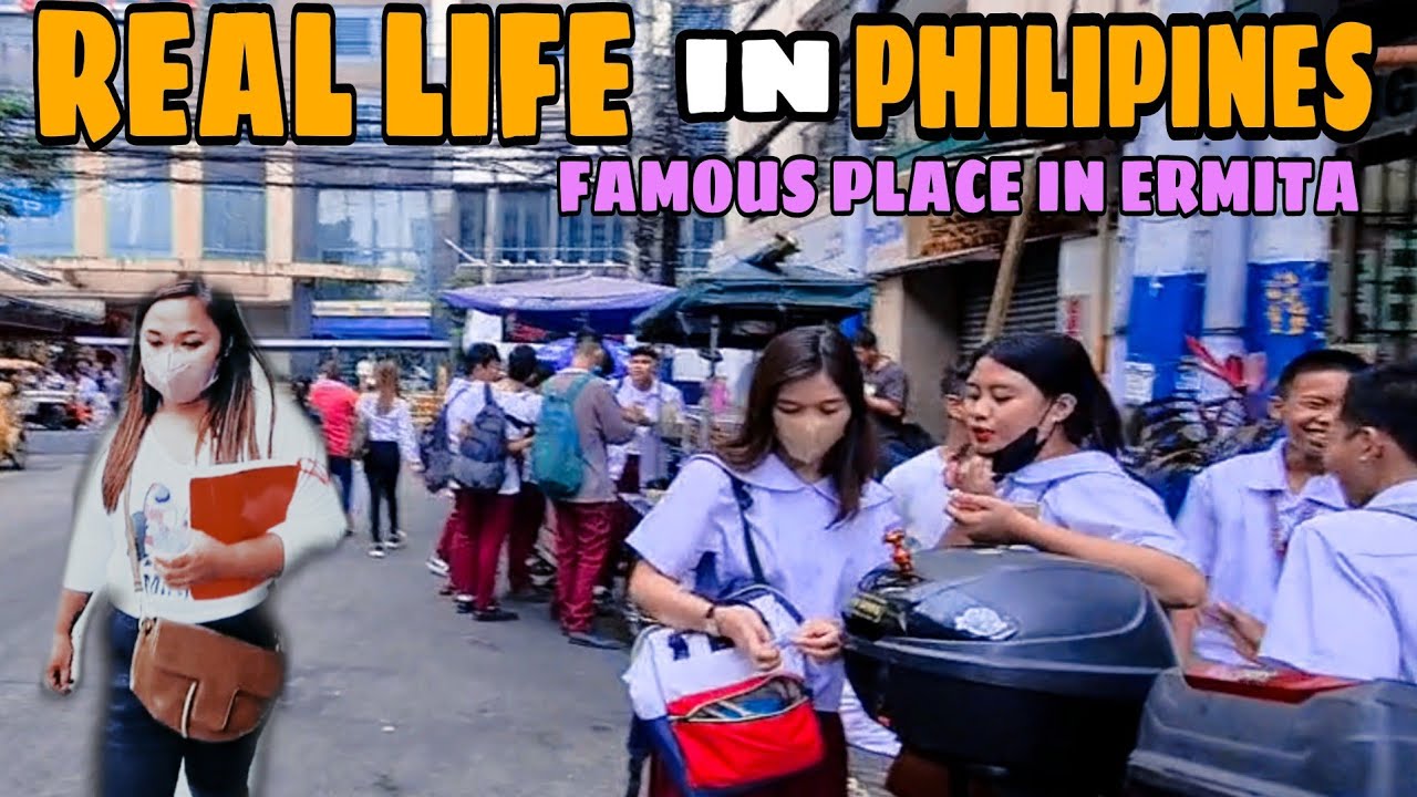 Extreme Walk at Famous Place in Malate Ermita Philippines | Exploring Alley and Famous Agencies 4k