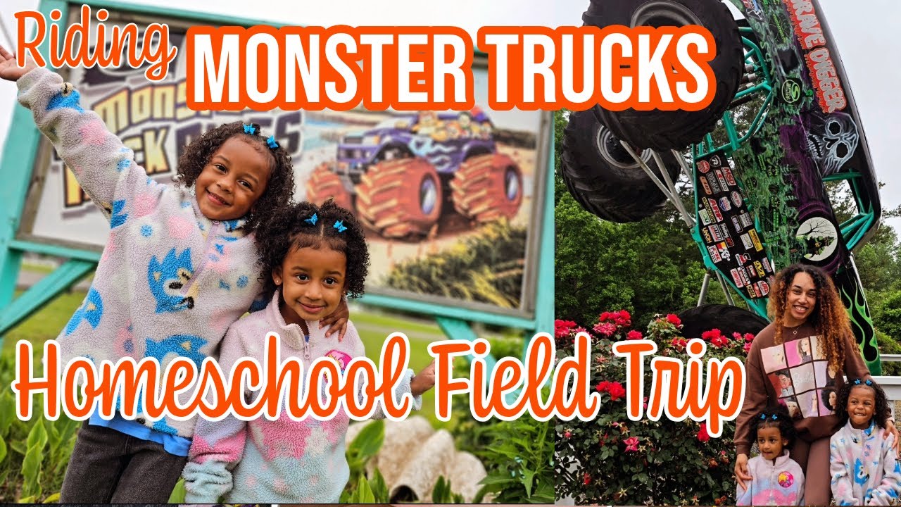 HOMESCHOOL FIELD TRIP | Riding Monster Trucks | OBX Monster Truck Rides | Slayathomemom