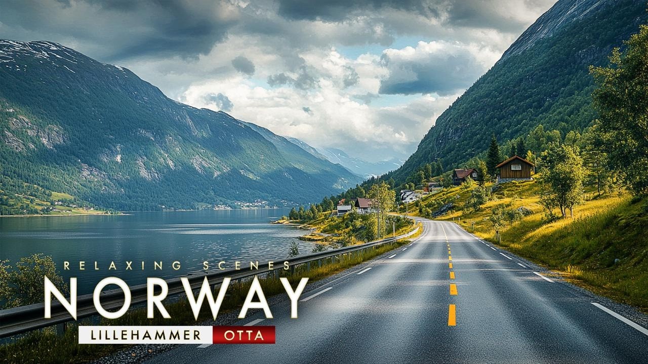 From Norway&rsquo;s Olympic Town Into the Mountains 🇳🇴 | Lillehammer to Otta Scenic Drive 4K