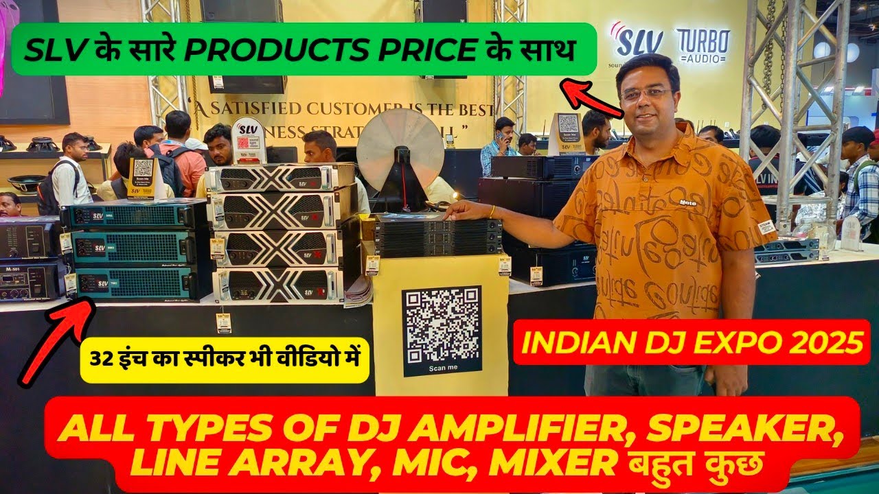 SLV Dj Speaker, Amplifer, Hf, Line Array, Mixer etc. with Price | Indian Dj Expo 2025 @SLVINDIA 