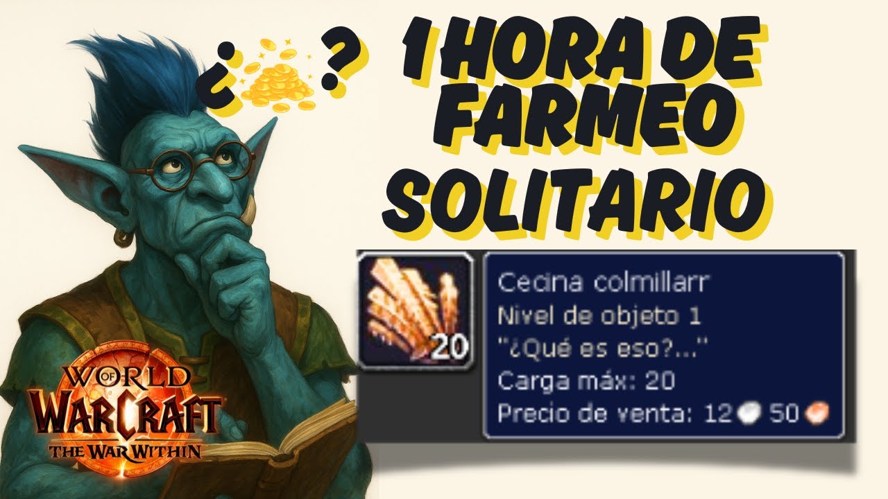 1 HORA⚔️ DE FARMEO-CECINA COLMILLAR💥Word of Warcraft