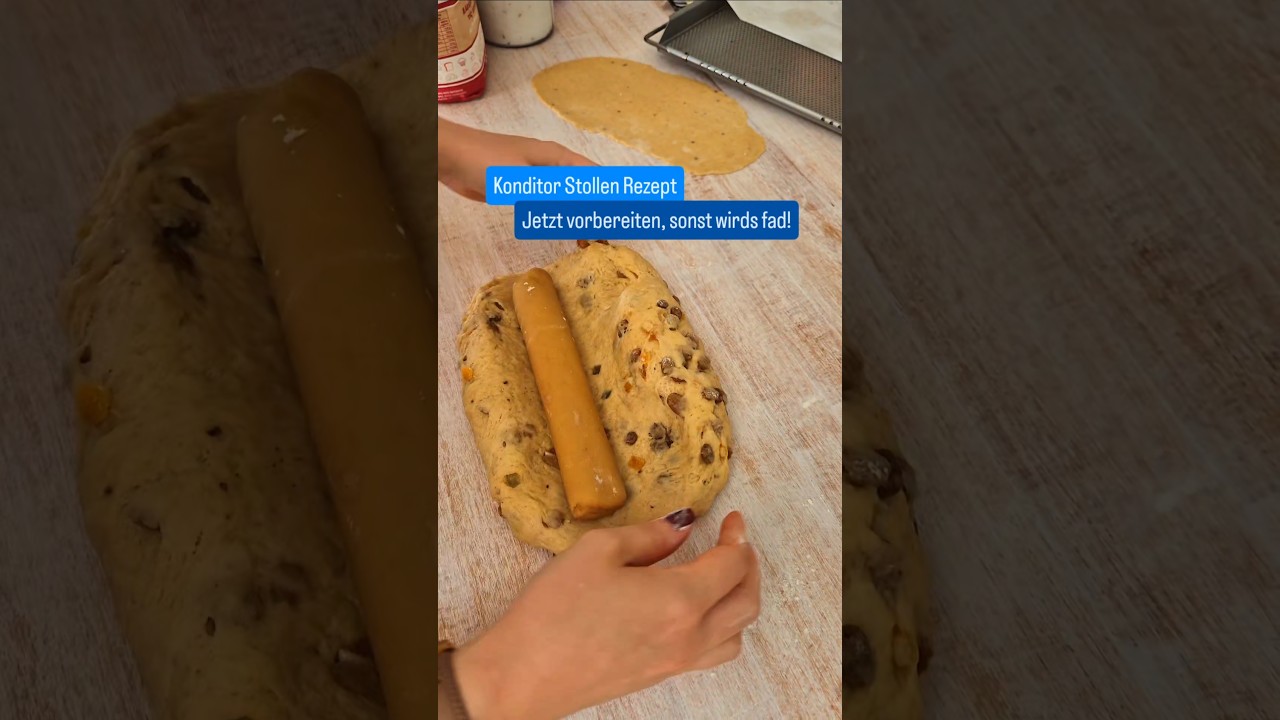 Jetzt aber schnell! Stollen Rezept vom Konditor ❤️