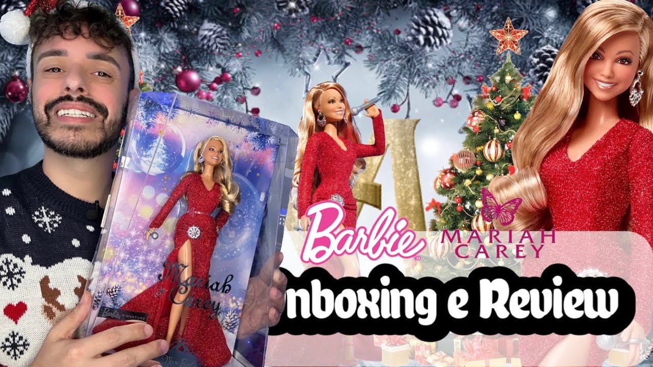 Barbie x Mariah Carey Holiday Celebration - Unboxing, Review e Reaction - PT BR