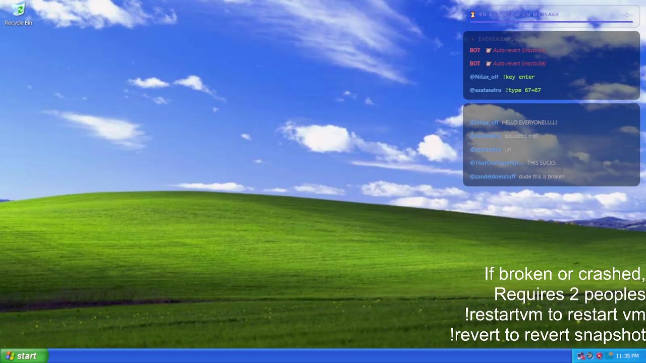 Chat uses Windows XP