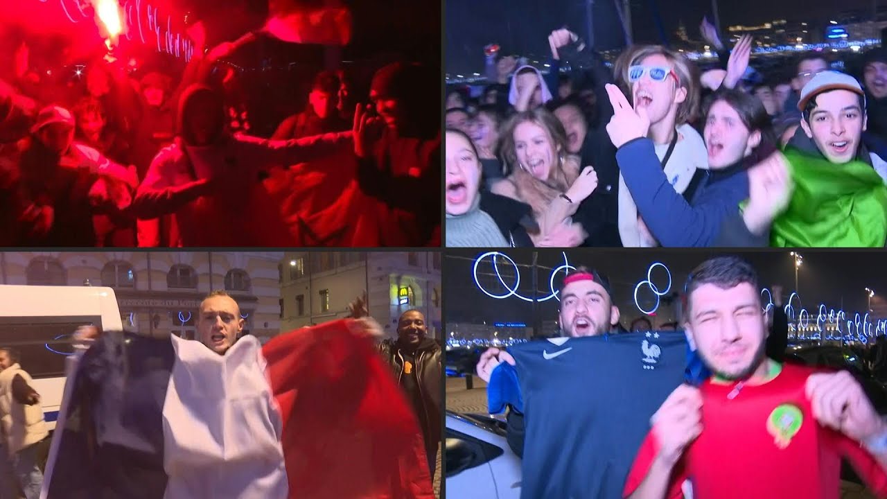 Fans celebrate in Marseille after France ends Morocco&rsquo;s WC dream | AFP