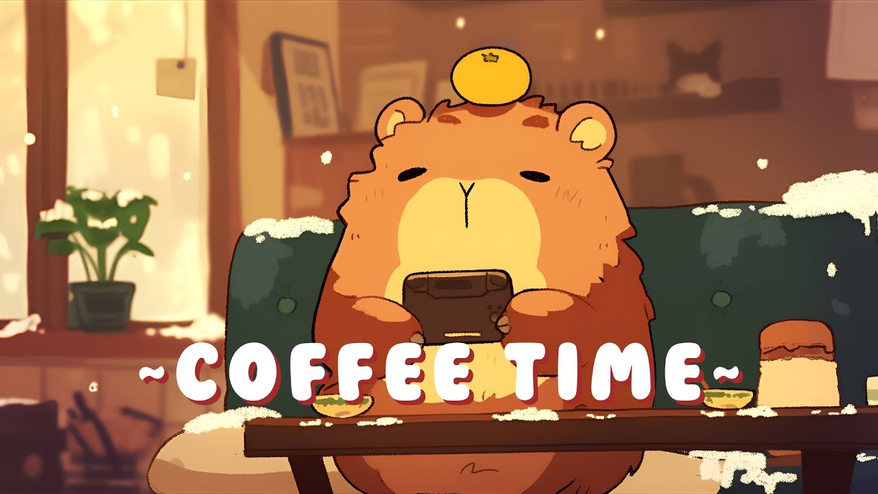 Capybara Beat Station - Cozy Beats for Relaxation ~ Chill Session ~ 🎵 💫