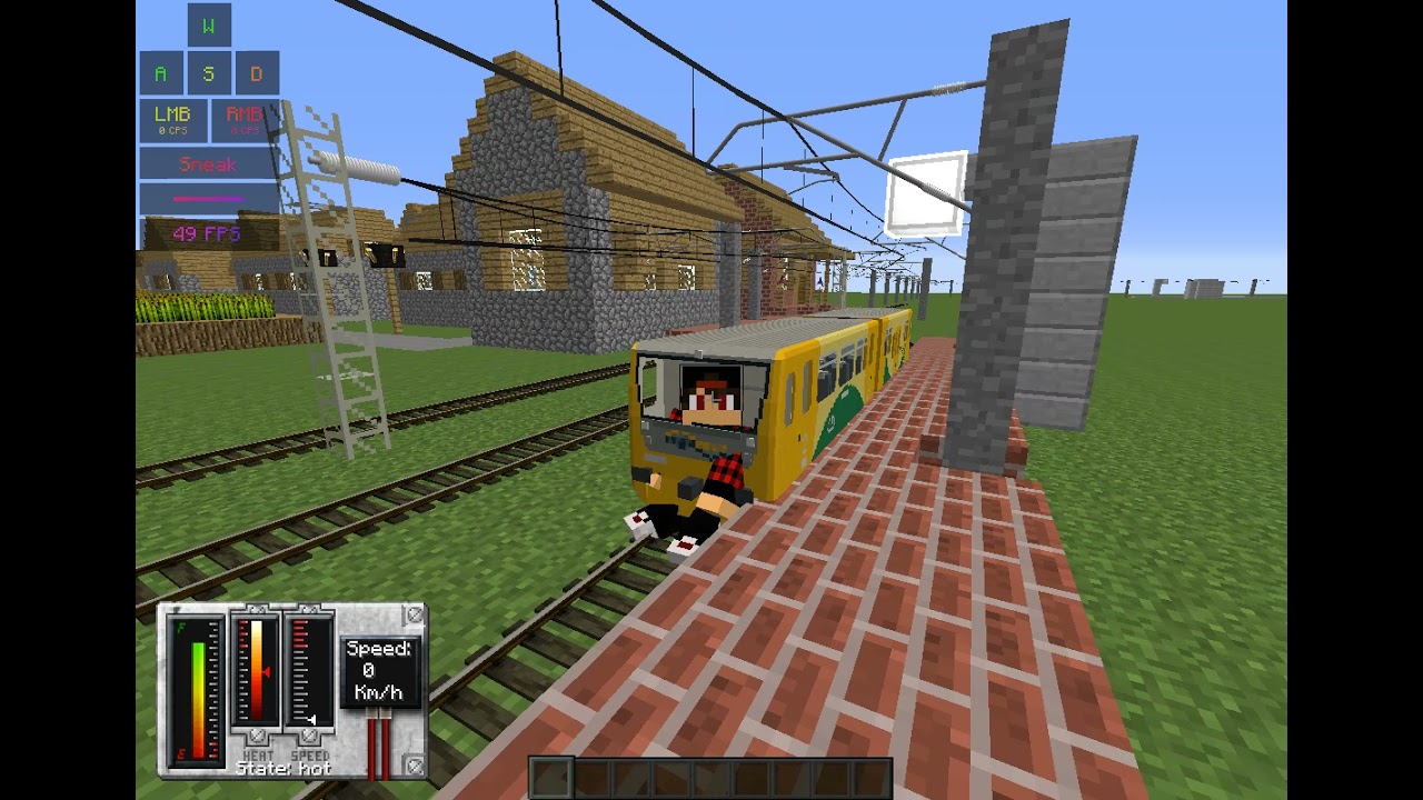 Minecraft|My Traincraft map|Full local train ride|Class 814 Regionova
