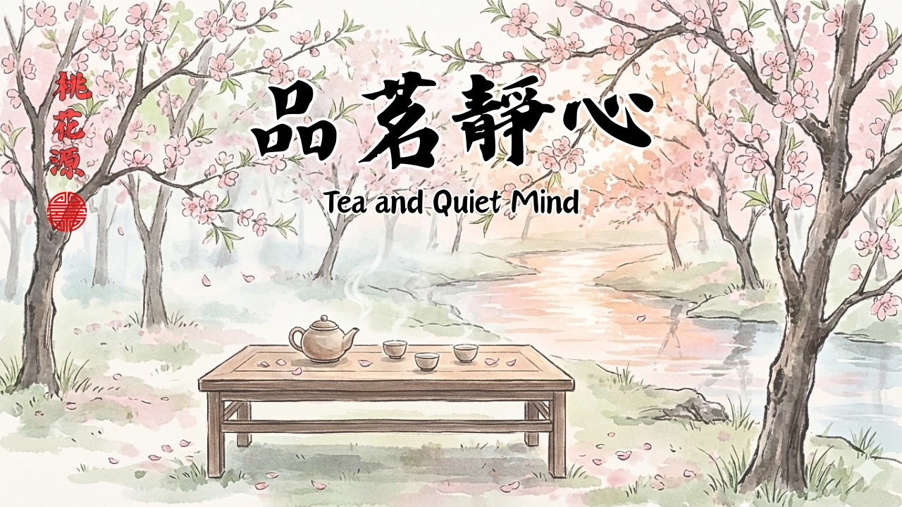 傳統中國風音樂 🌸 品茗靜心 (Tea and Quiet Mind) | 1 Hour Chinese Zen Music | 舒壓、靜心、品茗必聽 🍂 超好聽的竹笛與古箏演奏