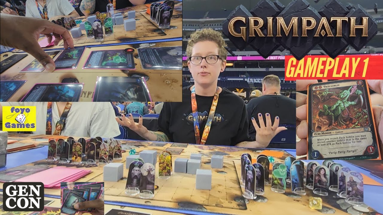 Grimpath - Gameplay 1| Grid Based TCG w/ 3-D Terrain! | GenCon 25