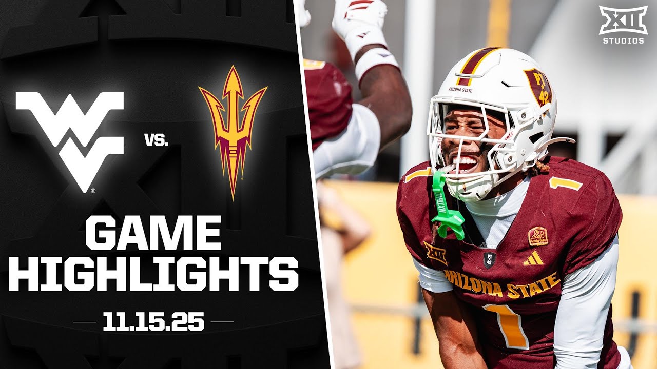 West Virginia vs. Arizona State Game Highlights | 2025 Big 12 Football
