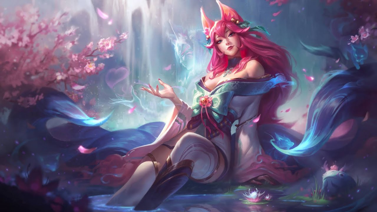 【英雄聯盟】靈花祭  阿璃 ( 阿璃) 510造型展示
