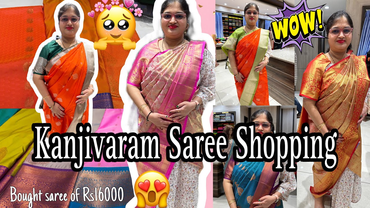 KANJIVARAM SILK SAREE SHOPPING in Udupi!😍🤩|Bought 16k saree!🫣|Patils Cloth Shop|LakshmiKamathVlogs