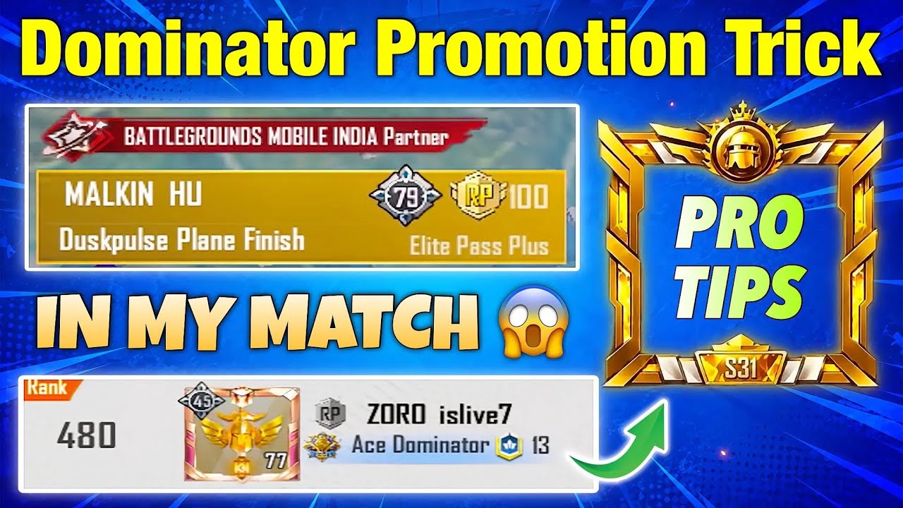 🔥 Ace Dominator to Conqueror Promotion Match Trick | BGMI 4.5 Solo Conqueror Rank Push Tips 