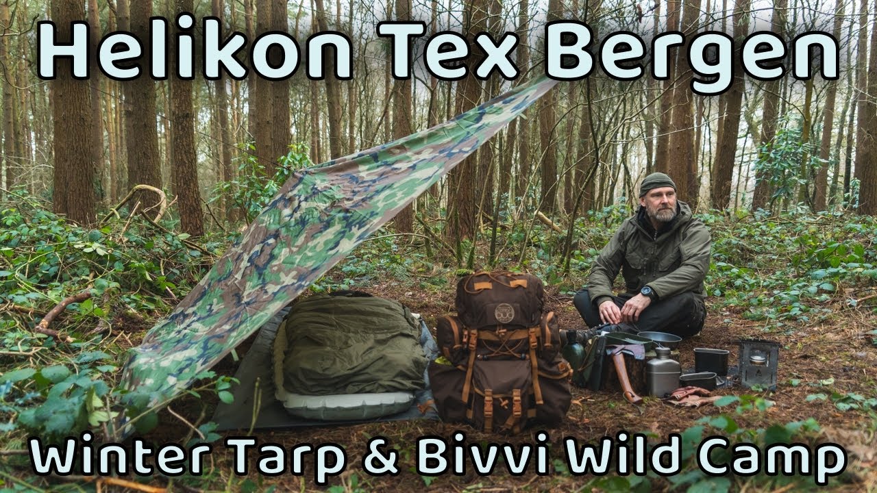 Helikon Tex Bergen Winter Tarp & Bivvi Solo Wild Camp | Полная загрузка | Supertarp Small