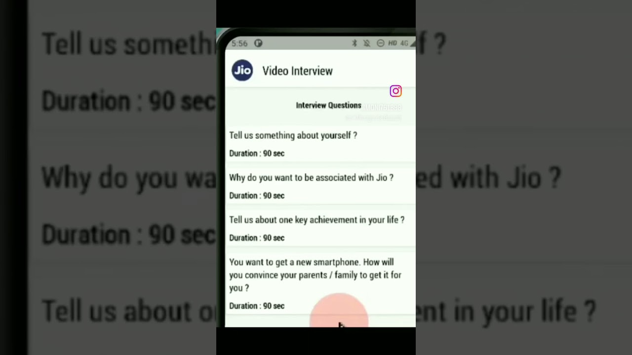 jio interview questions