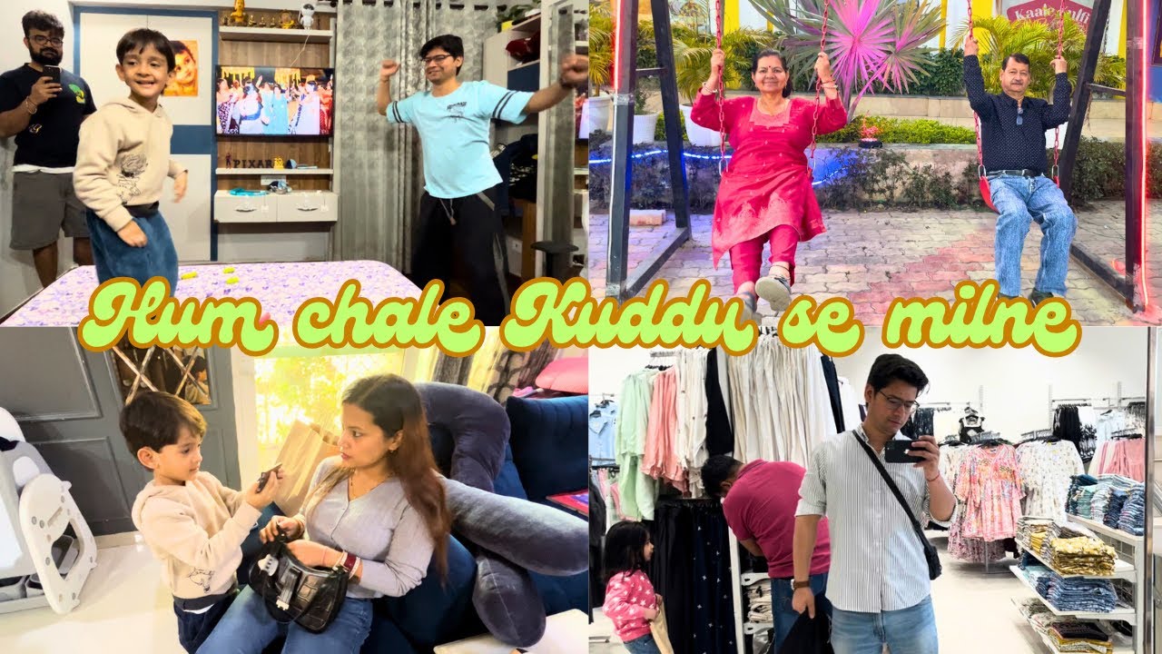 Kuddu ko diya surprise 😘 | Noida chale hum 🚙 @divyakunalunplugged27  #family #shopping #fun #vlog 