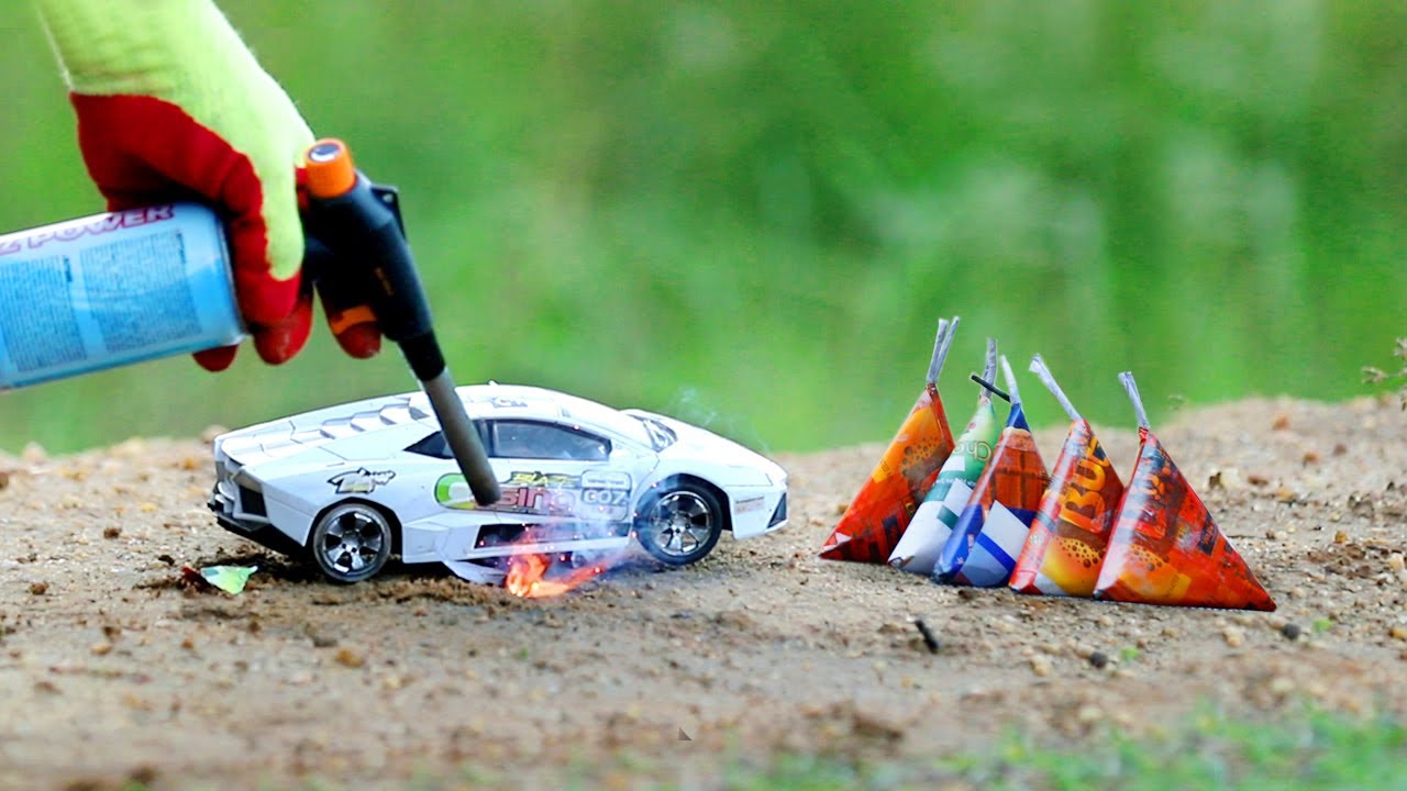 Big Firecracker Vs Toy Car | Experiment