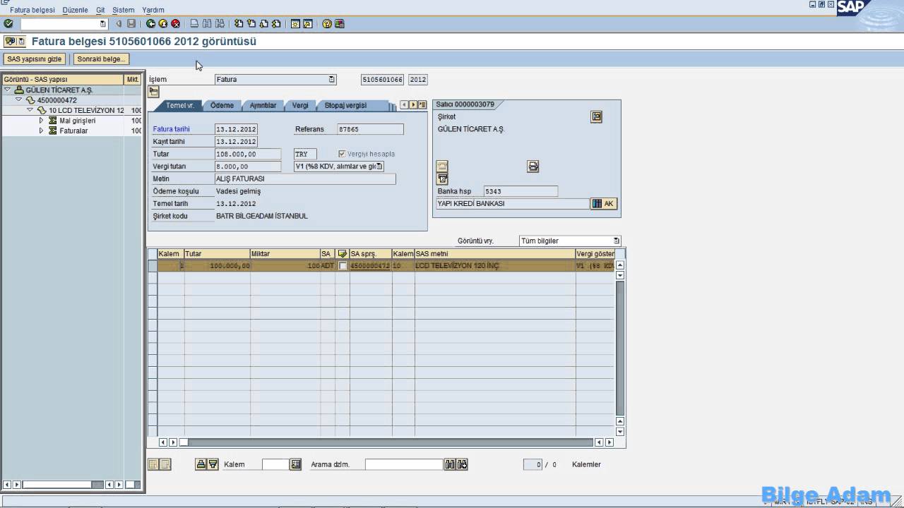 9  SAP MM  MAL GİRİŞ İŞLEMLERİ   MİRO