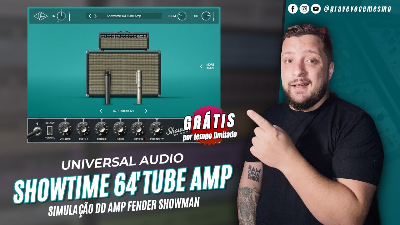 🚨Universal Audio Showtime 64' Tube Amp GRÁTIS POR TEMPO LIMITADO