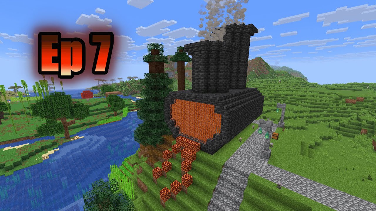 Tata i ja napravili najveću mega peć idemo u zatvor Minecraft preživljavanje sa tatom Ep 7