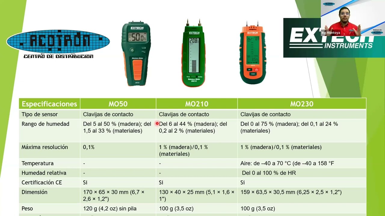 WEBINAR - Medidores de humedad para madera marca EXTECH & FLIR