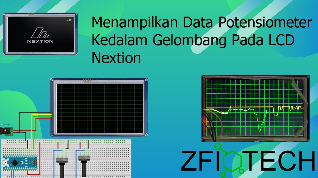 Tutorial Menampilkan Gelombang Menggunakan Arduino pada LCD Nextion