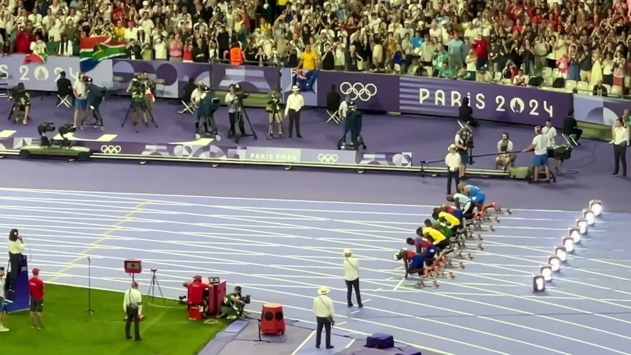 FINALE 100 METRI LIVE-OLIMPIADI PARIGI 2024 06.08.2024 VINCE LYLES, JACOBS QUINTO