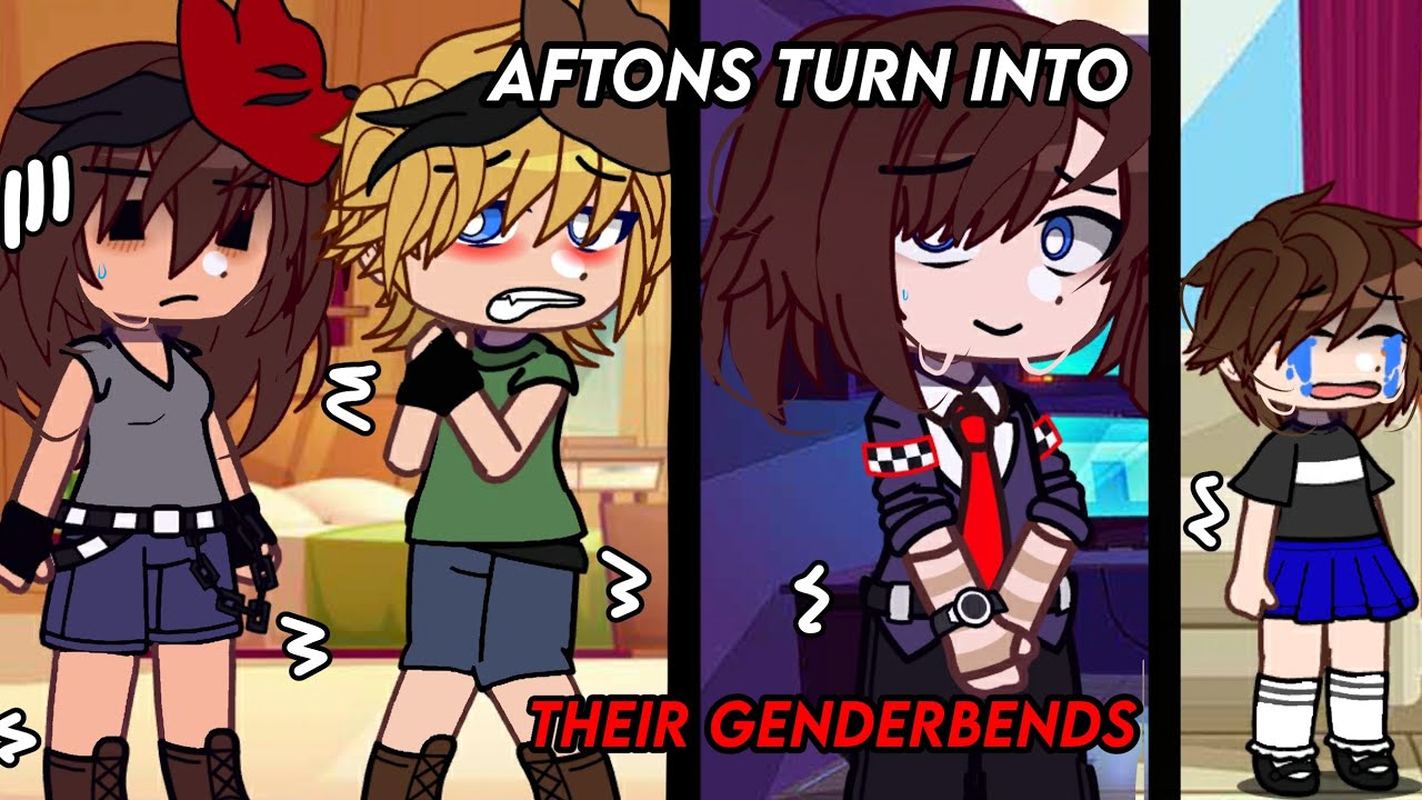 ||Aftons turn into.. their GENDERBENDS?! ||Satire 😭||Fnaf x gacha