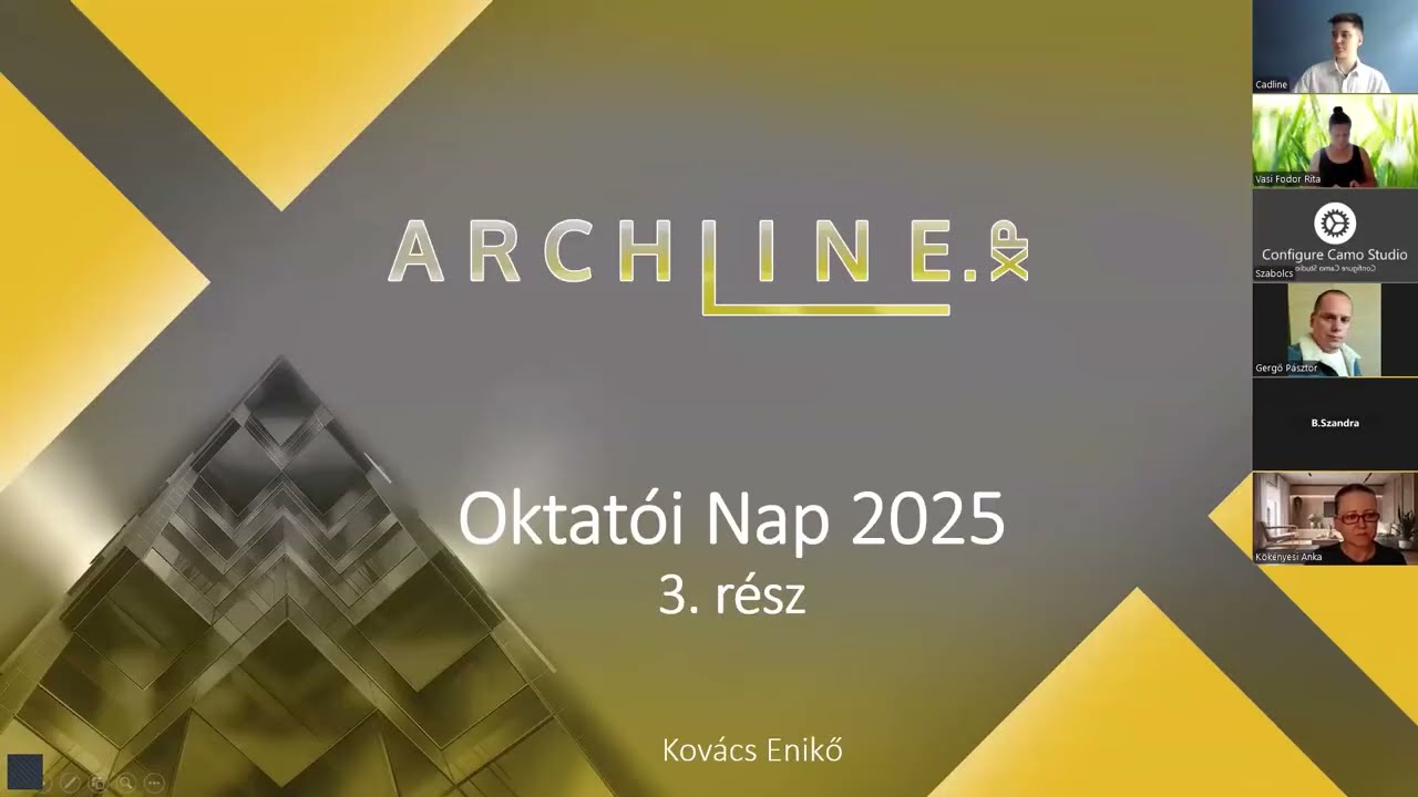 ARCHLine.XP 2025 Oktatói nap: 3 rész - Kovács Enikő