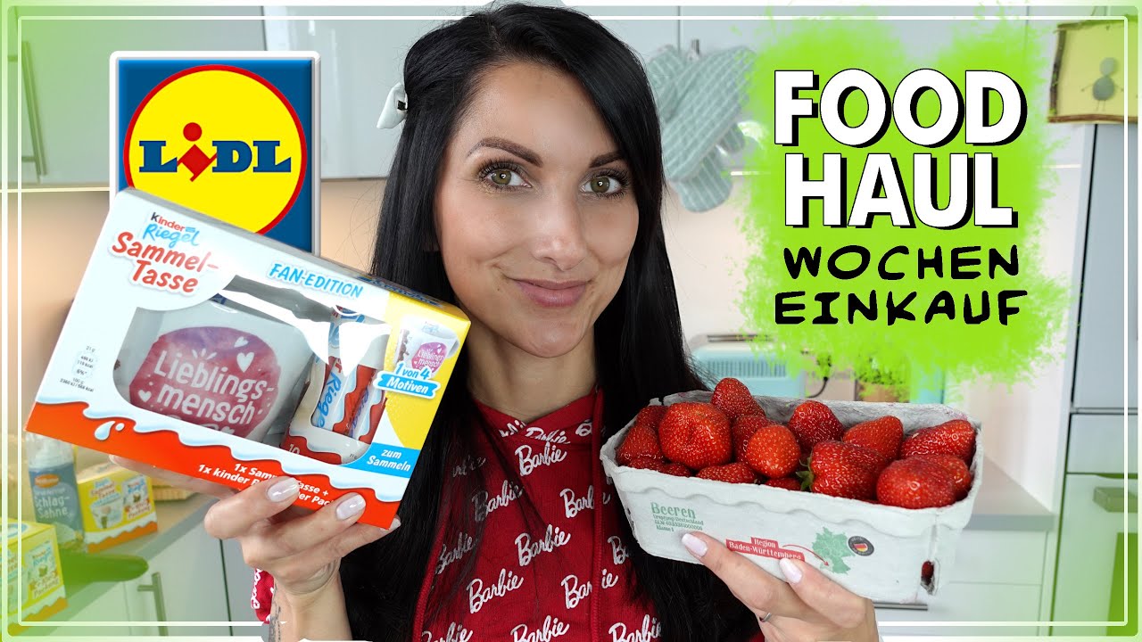 🍒🍞 80 € LIDL FOOD HAUL 🍫🥒 Wocheneinkauf ausgewogene Ernährung | Frühlingsrolina