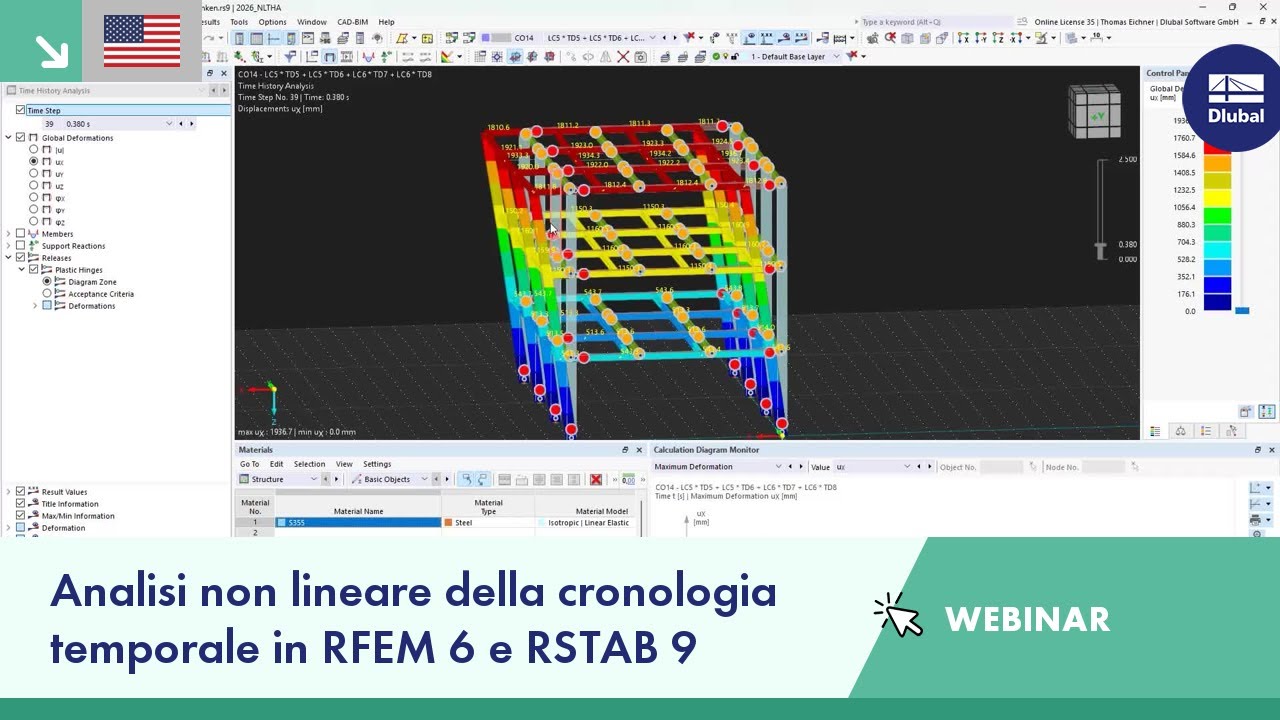 [EN] Webinar | Analisi della Storia Temporale Non Lineare in RFEM 6 e RSTAB 9