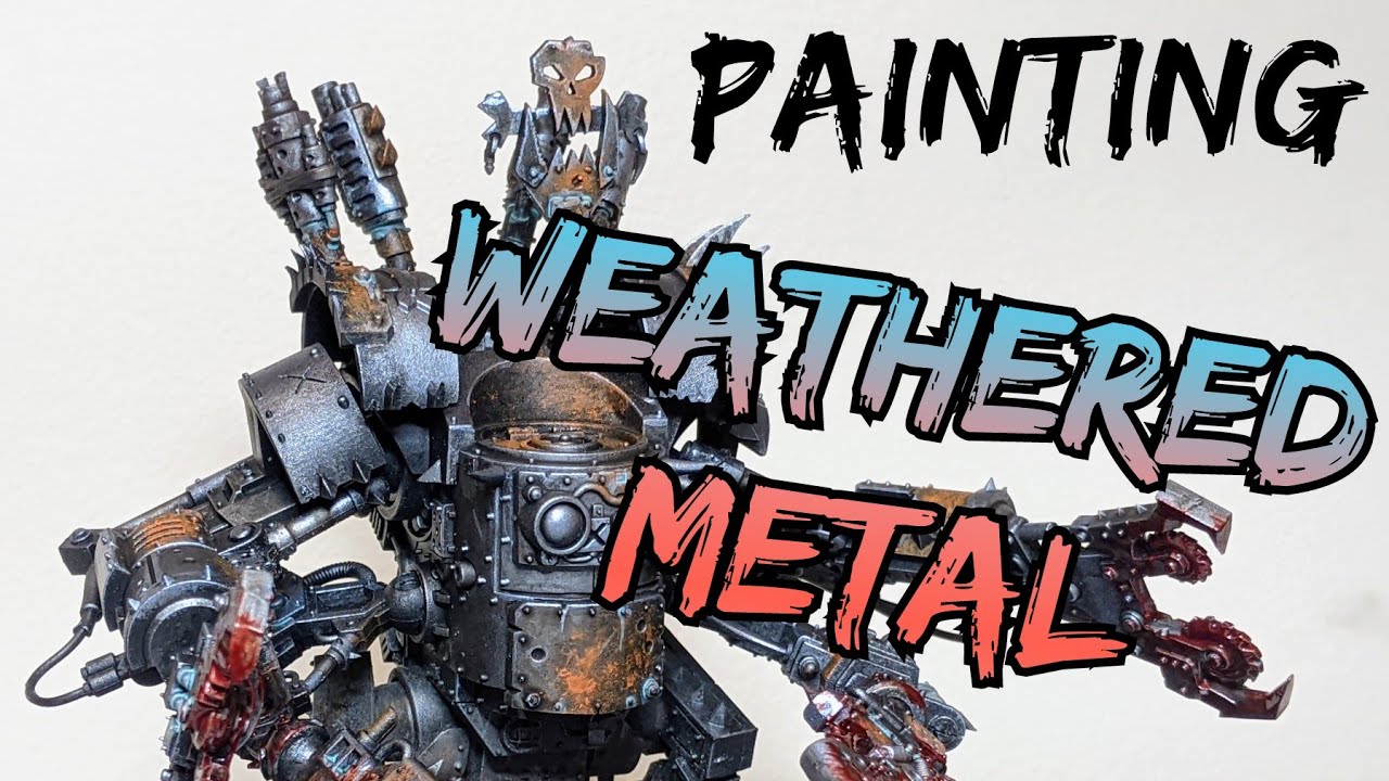 How to create weathered metal - Warhammer 40k, Star Wars Legion and more!