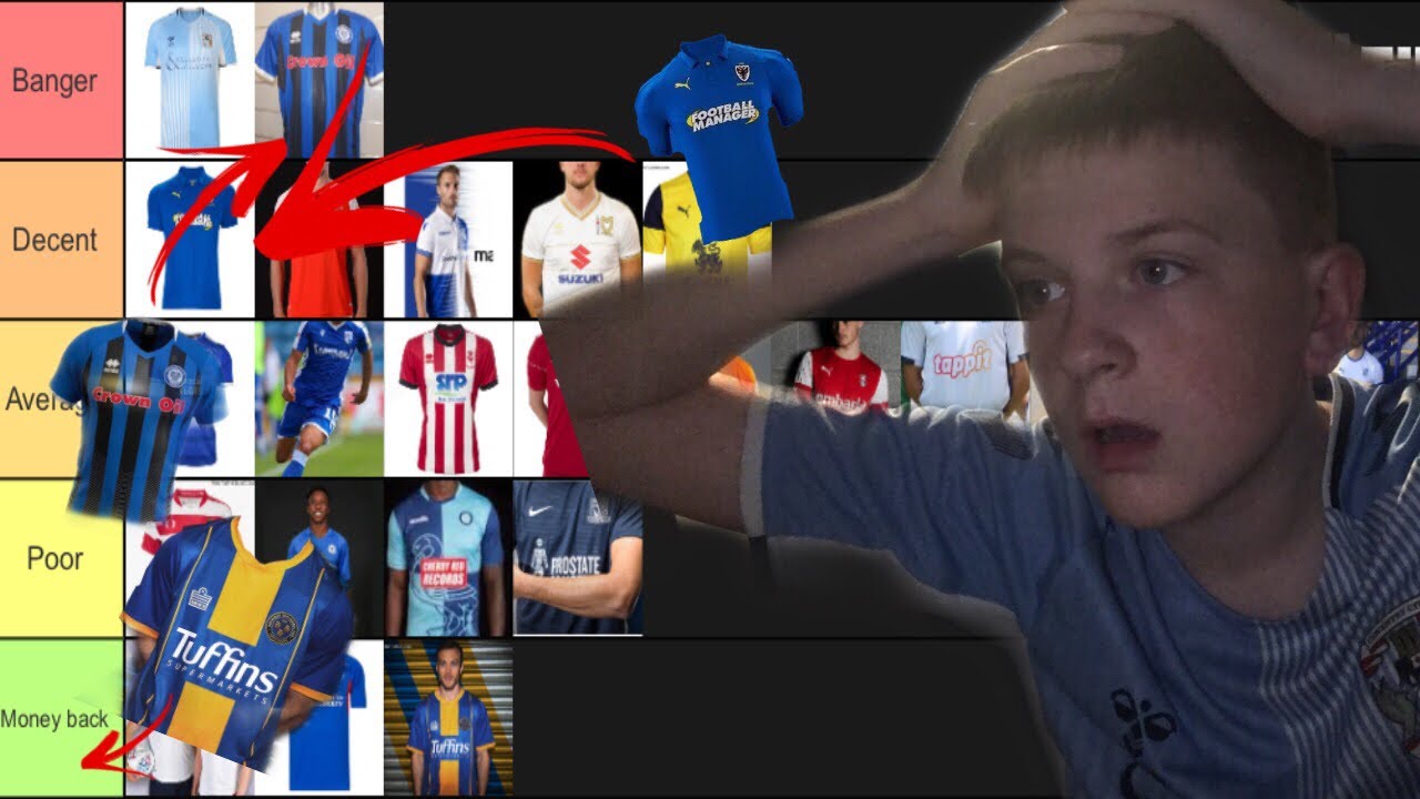 RANKING LEAGUE ONE 2019-20 HOME KITS