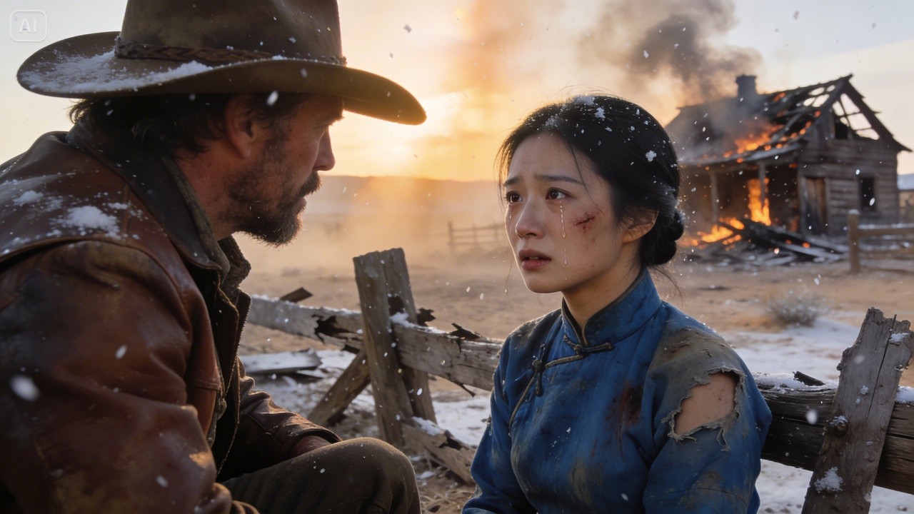 “A Chinese Girl Is Worth Nothing Here” — The Ranch Boss Laughed… Until a Lone Cowboy Stood Up