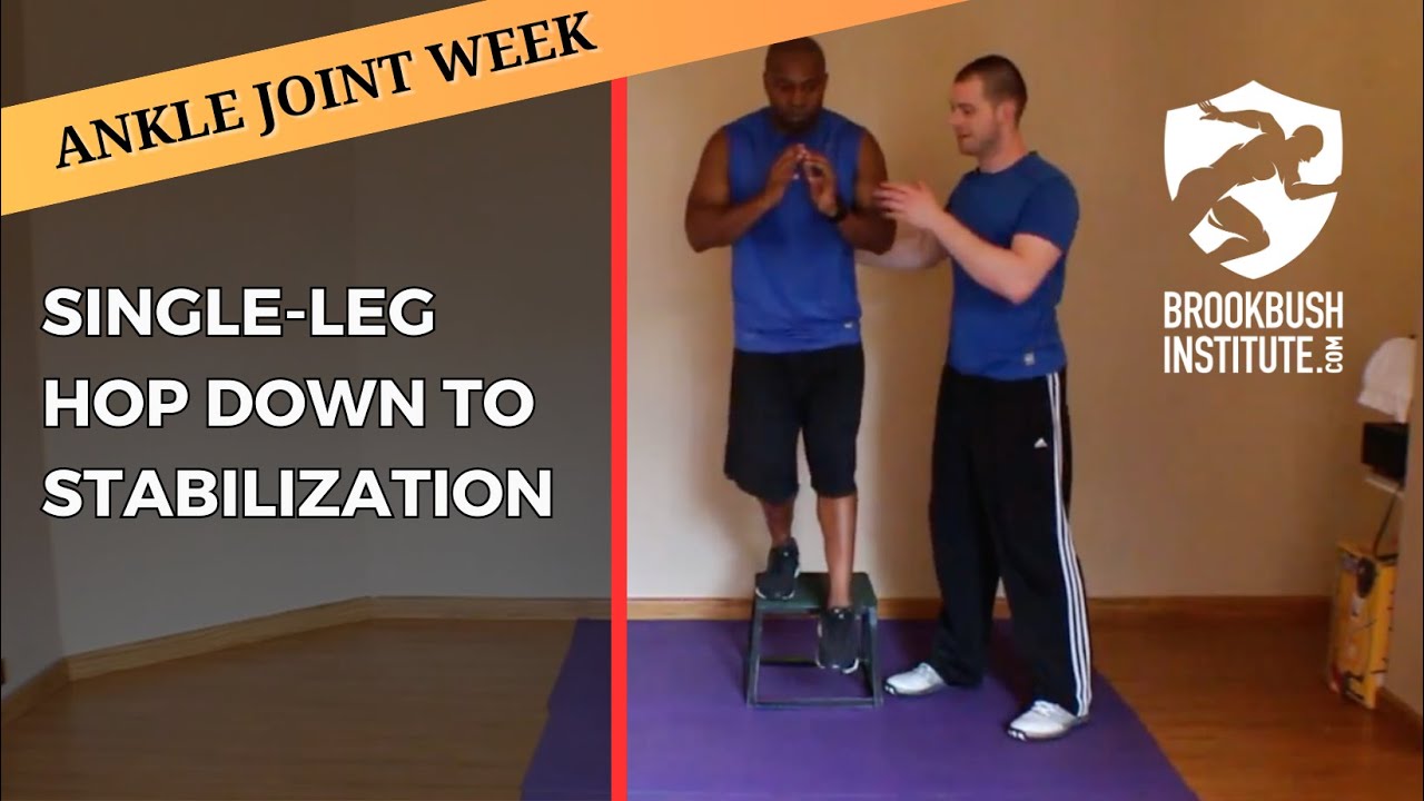Single-Leg Hop Down to Stabilization