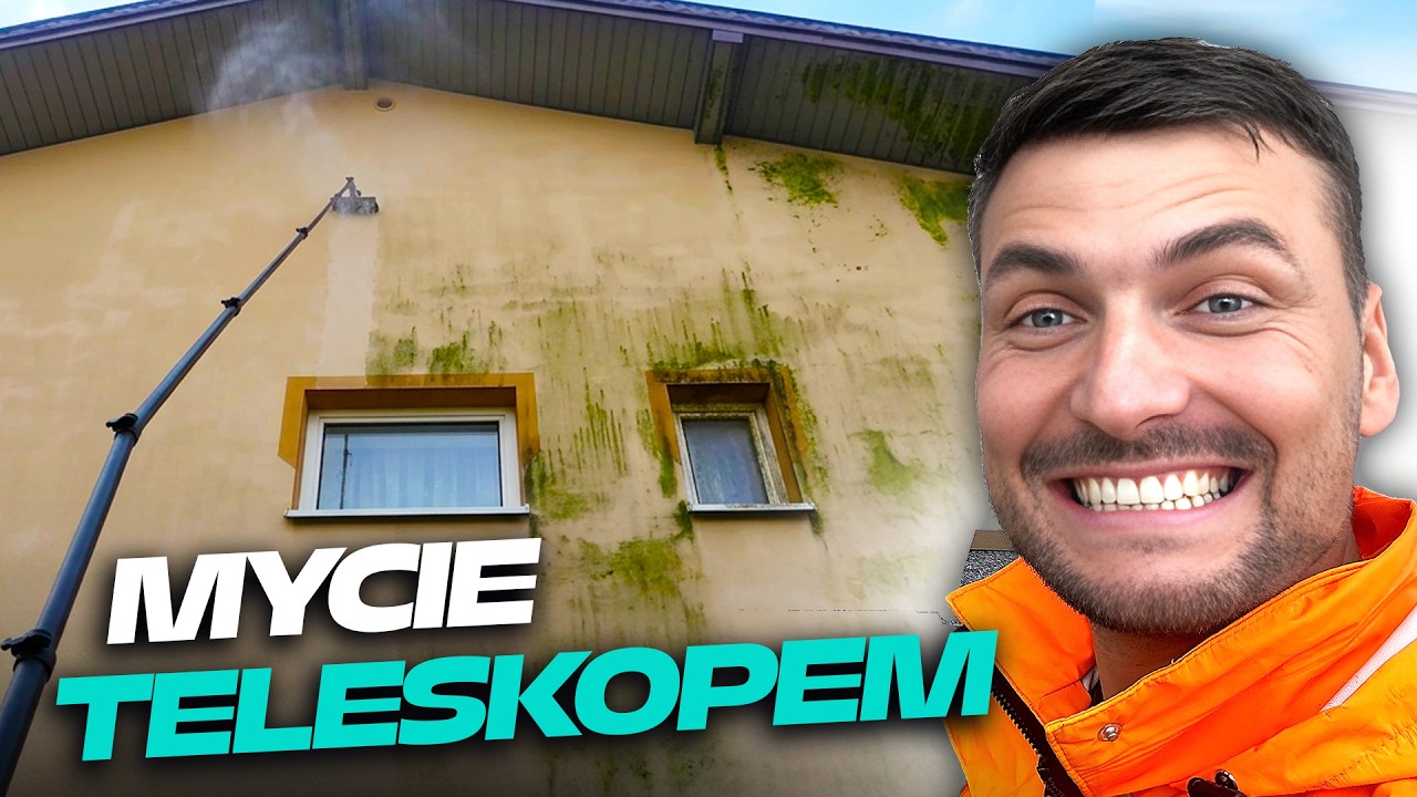 LANCA KTORA DZIAŁA 🚀 Najszybsze mycie elewacji lancą teleskopową | DOMINIK MALUJE X WINSHOP