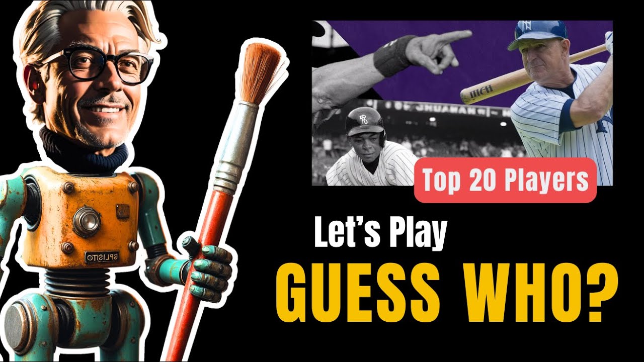 Let's Play Guess Who? Top 20 Greatest Baseball Players of All Time