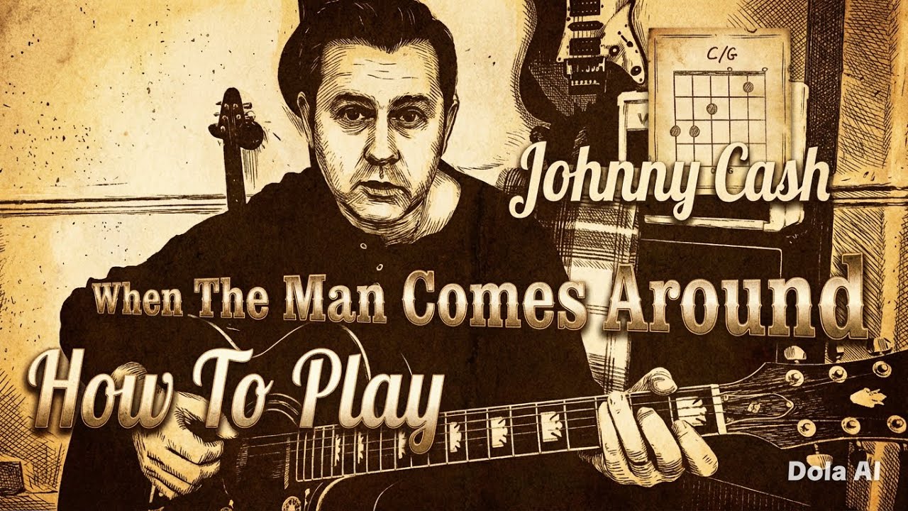 Johnny Cash - When The Man Comes Around - Guitar Tutorial