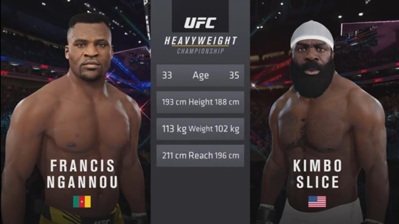 Francis Ngannou VS Kimbo Slice | UFC 4 PS5 | 4K Gameplay