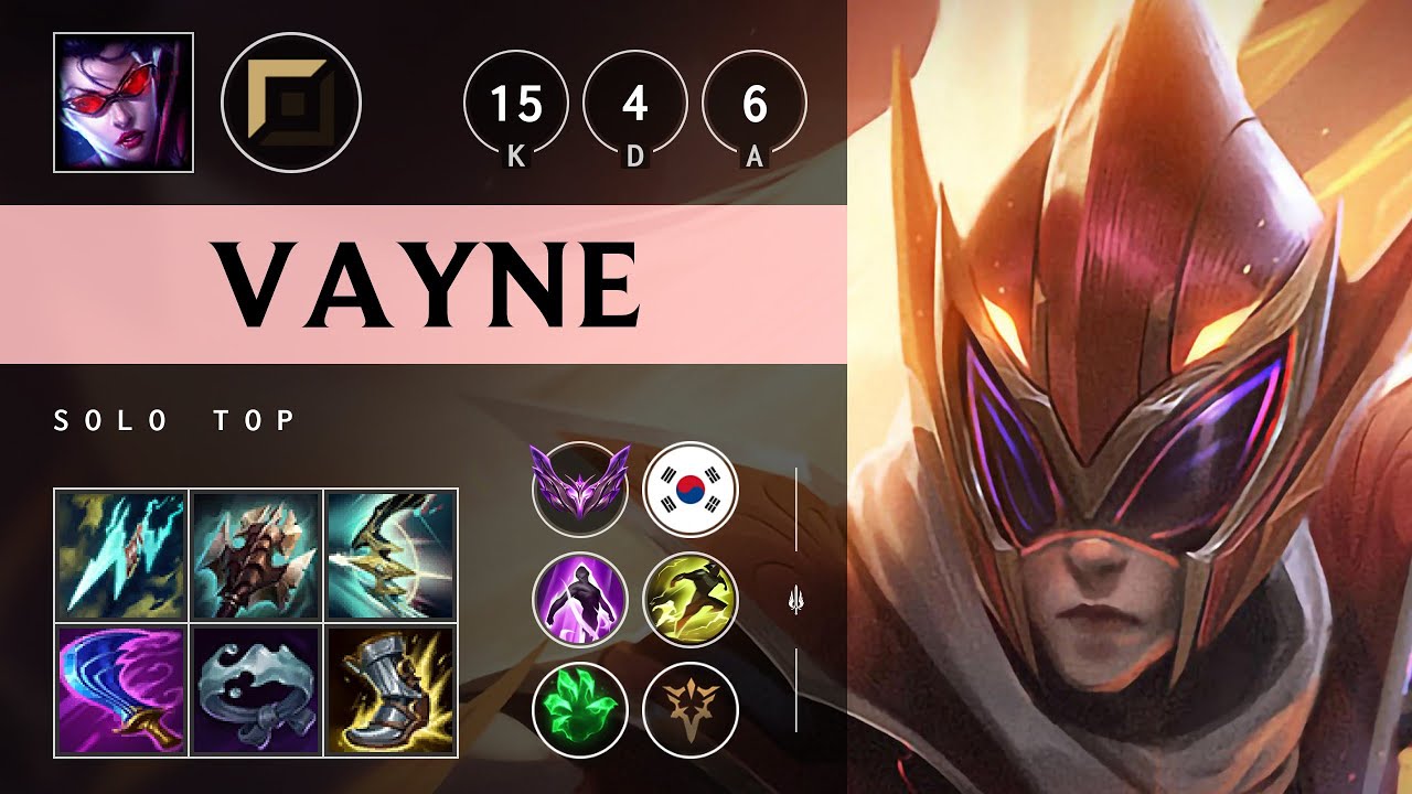 Vayne Top vs K'Sante - KR Master Patch 25.09