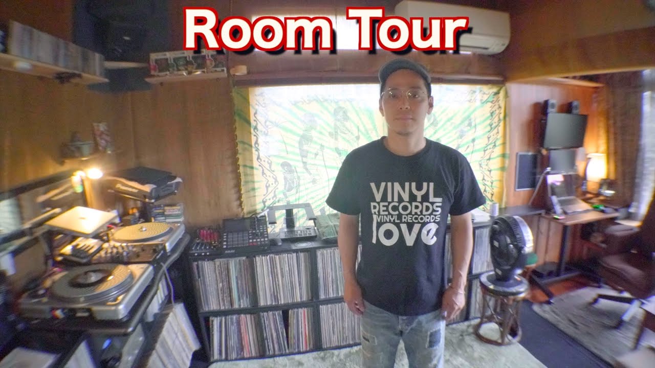 【ルームツアー】 音楽好きの家を紹介。#レトロ #部屋 #vinyl #hiphop #90s #レコード #コレクター #コレクション#dj