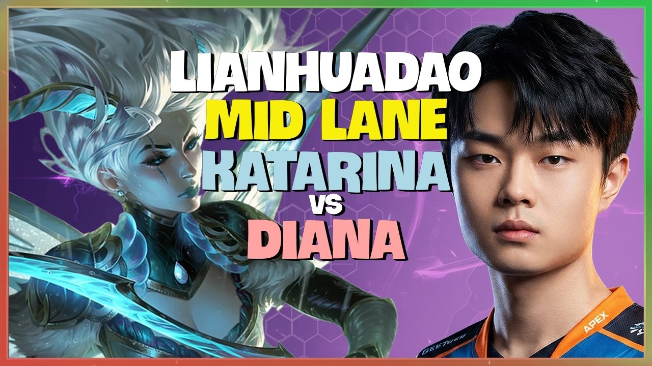 Rank 1 Katarina : This Dude is WRECKING the Mid Lane Against Diana - Engsub