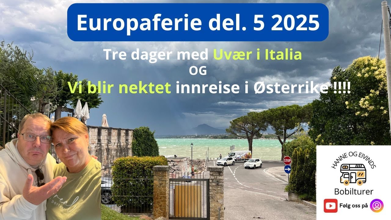 Europaferie med bobil / husbil 2025 del 5. Fra Kroatia til Italia. Gardasjøen, Bialetti.