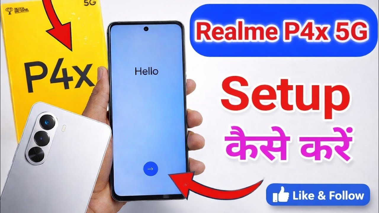 Setup of Realme P4X 5g Phone ! How to setup in realme p4x 5G phone 🙃