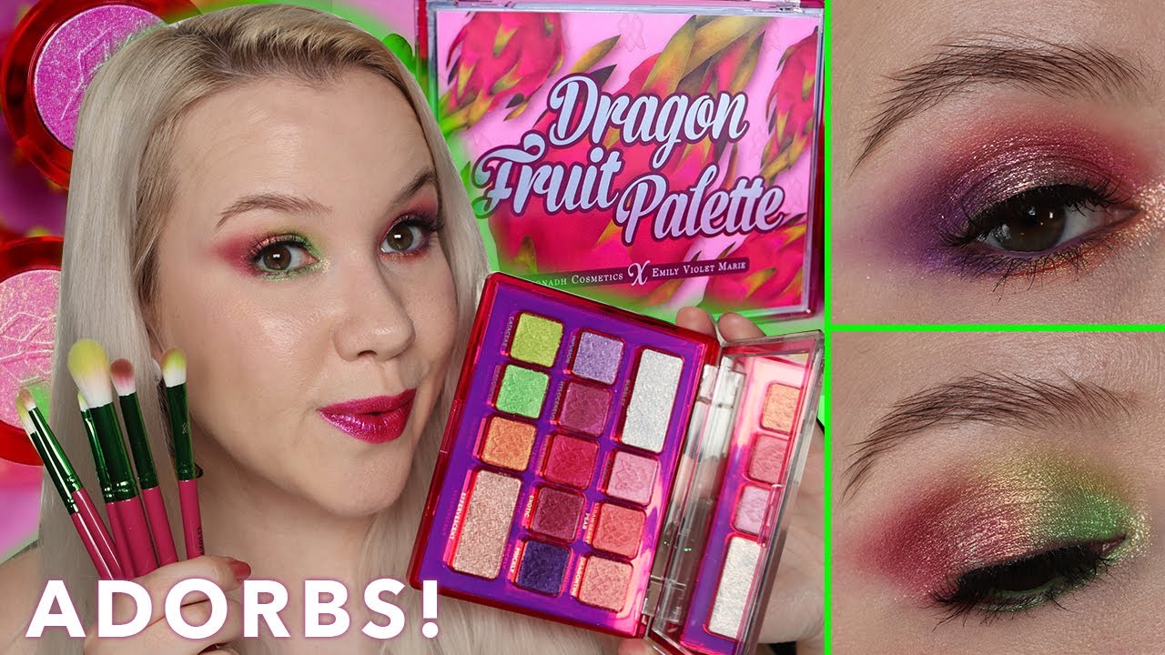 Clionadh Cosmetics x Emily Violet Marie Dragon Fruit Collection | Swatches, and 2 looks!