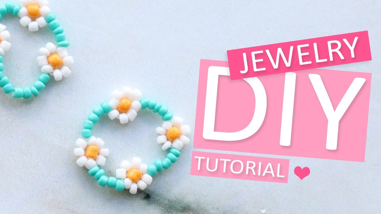DIY Tutorial - Kralen bloem met rocailles - Zelf sieraden maken