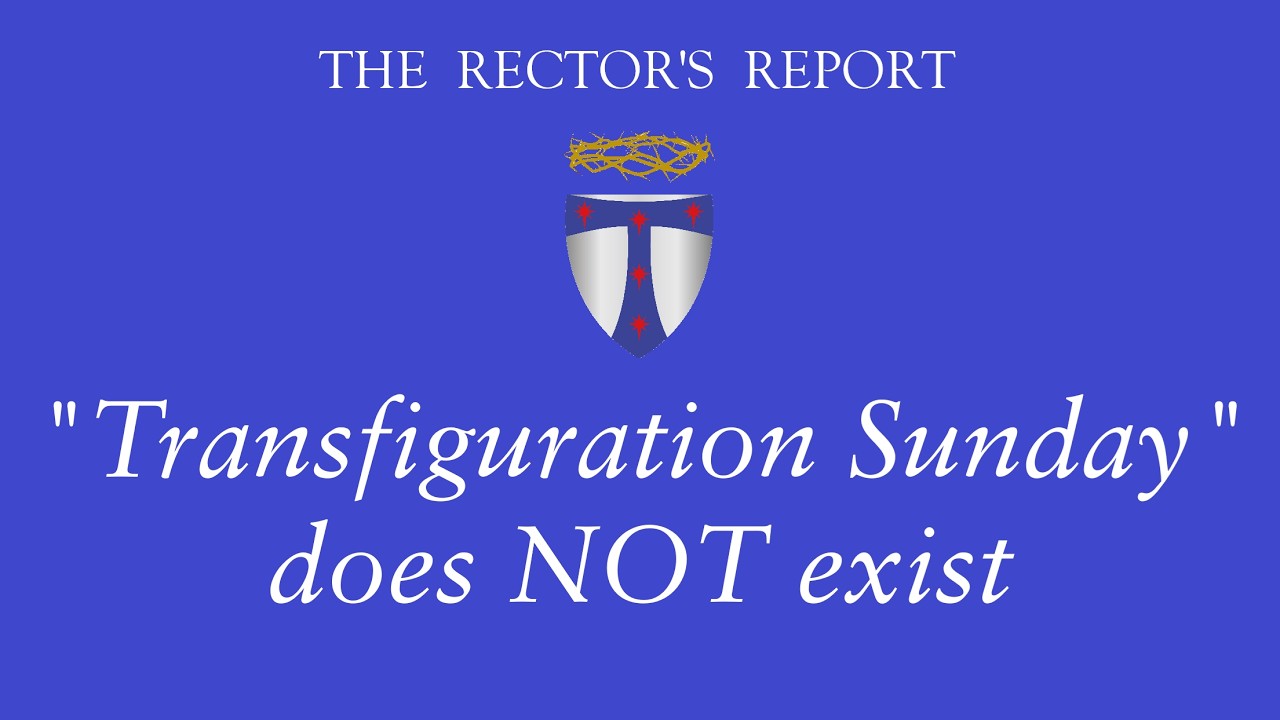 Rector's Report: 
