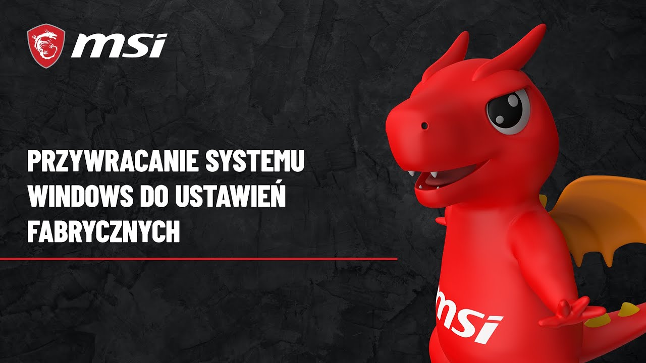Przywracanie systemu Windows do ustawień fabrycznych